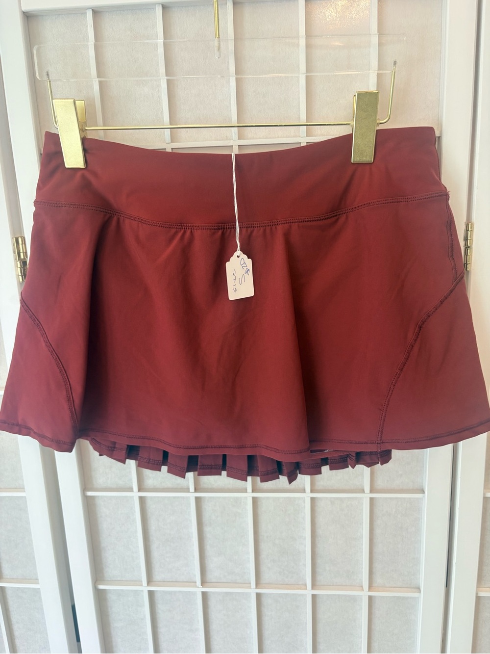 Amazon Women's Mini Skirt in Deep Red